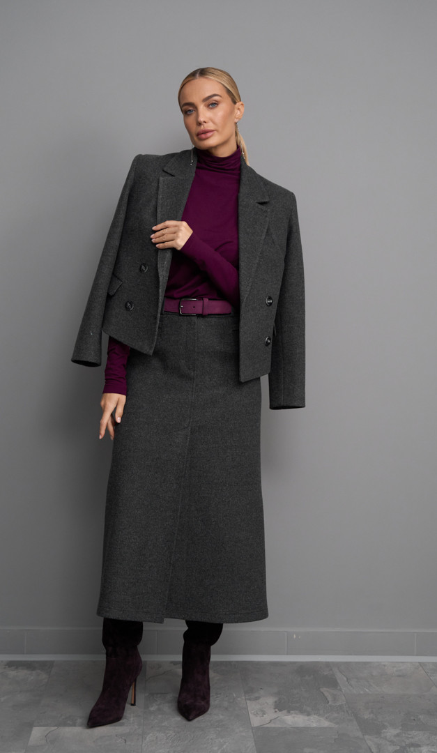 Фото zaket-dvuhbortnyj-teplyj-seryj-01 товара Жакет двухбортный теплый серый