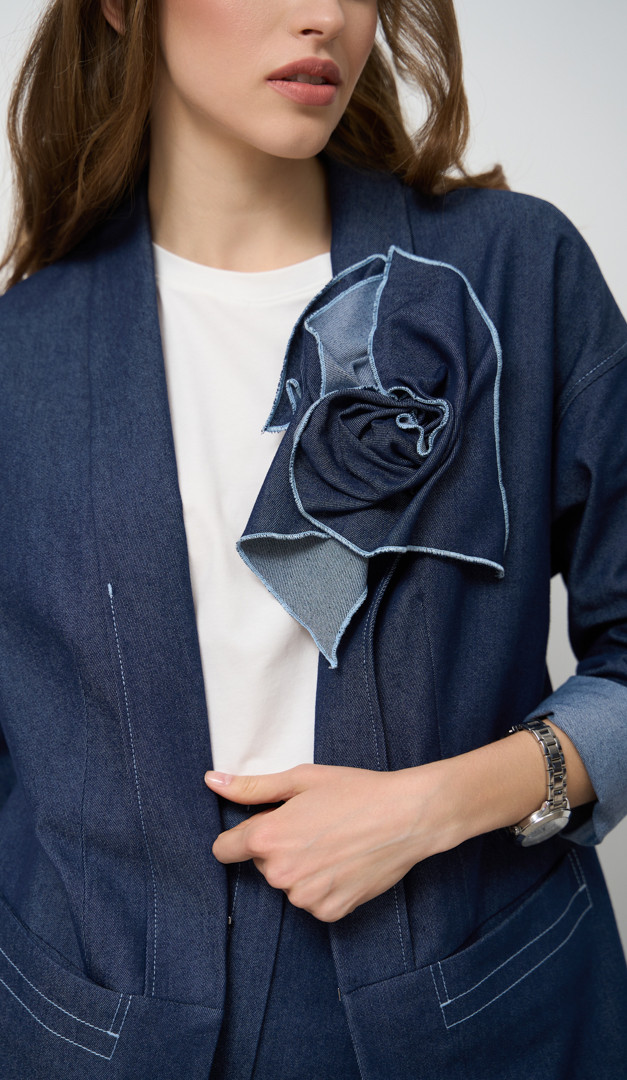 Фото zaket-dzinsovyj-pramoj-04 товара Жакет джинсовый прямой.0