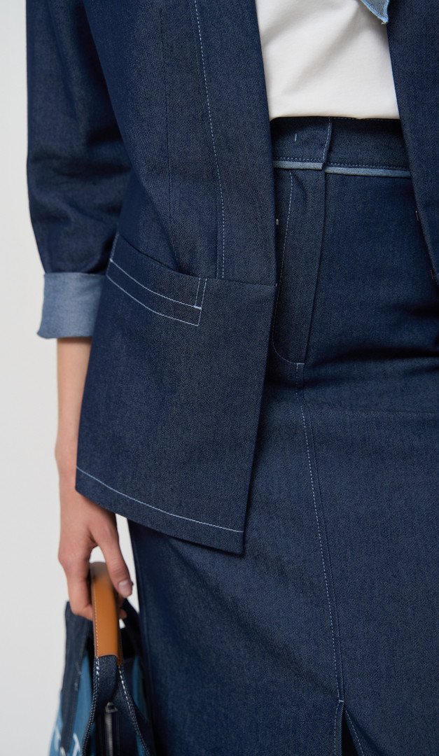 Фото zaket-dzinsovyj-pramoj-05 товара Жакет джинсовый прямой.0