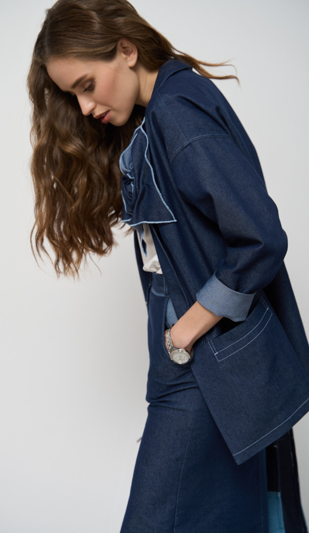 Фото zaket-dzinsovyj-pramoj-07 товара Жакет джинсовый прямой.0