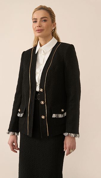 Фото zaket-tvidovyj-cernyj-05 товара Жакет твидовый черный0 Фото zaket-tvidovyj-cernyj-05 товара Жакет твидовый черный0