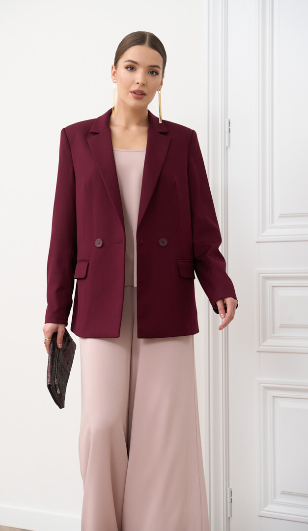 Фото zaket-zenskij-cveta-bordo-04 товару Жакет жіночий кольору бордо0