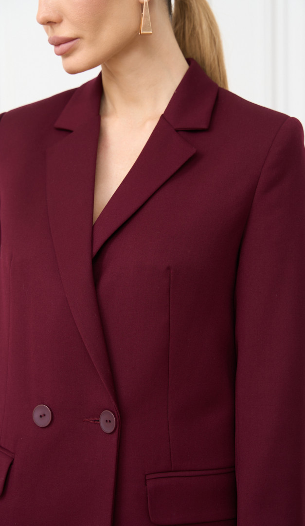 Фото zaket-zenskij-cveta-bordo-05 товару Жакет жіночий кольору бордо0
