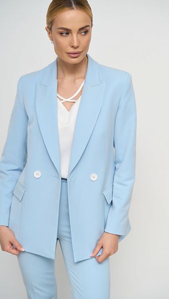 Фото zaket-zenskij-dvubortnyj-goluboj-02 товару Жакет жіночий двобортний блакитний0 Фото zaket-zenskij-dvubortnyj-goluboj-02 товару Жакет жіночий двобортний блакитний0