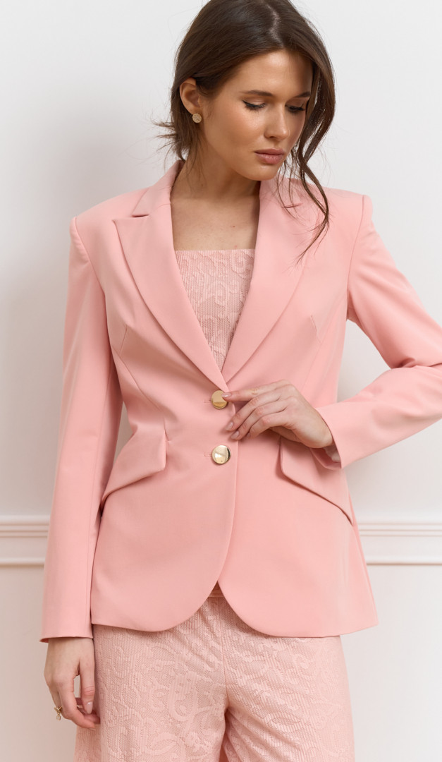 Фото zaket-zenskij-klassiceskij-rozovyj-02 товара Жакет женский классический розовый0
