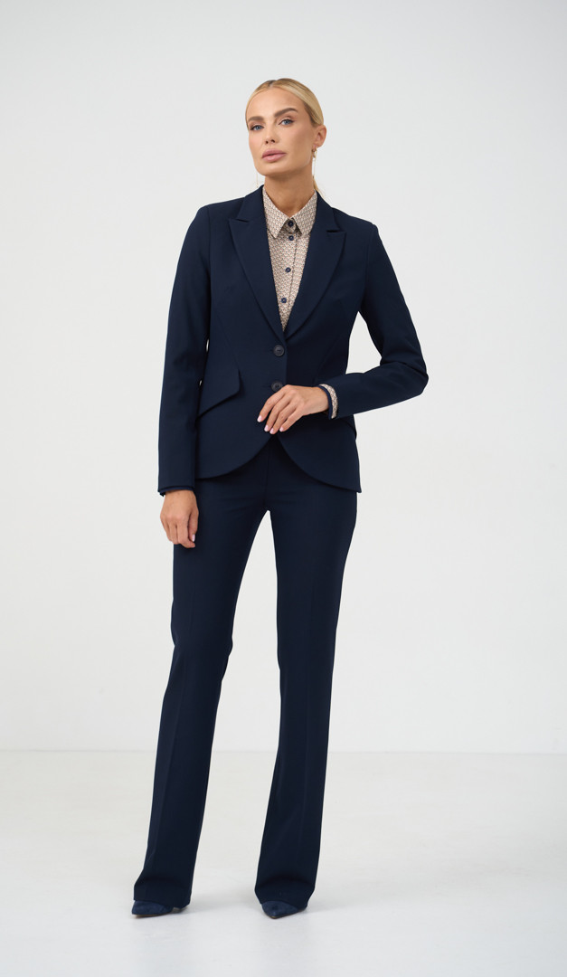 Фото zaket-zenskij-klassiceskij-sinij-1 товару Жакет жіночий класичний синій1