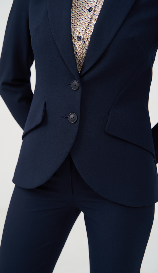 Фото zaket-zenskij-klassiceskij-sinij-5 товару Жакет жіночий класичний синій1