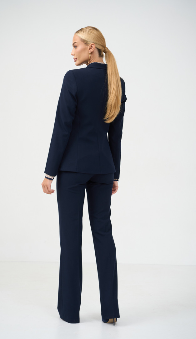 Фото zaket-zenskij-klassiceskij-sinij-6 товару Жакет жіночий класичний синій1