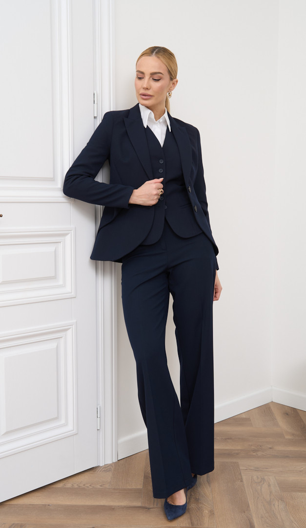 Фото zaket-zenskij-klassiceskij-sinij-7 товару Жакет жіночий класичний синій1