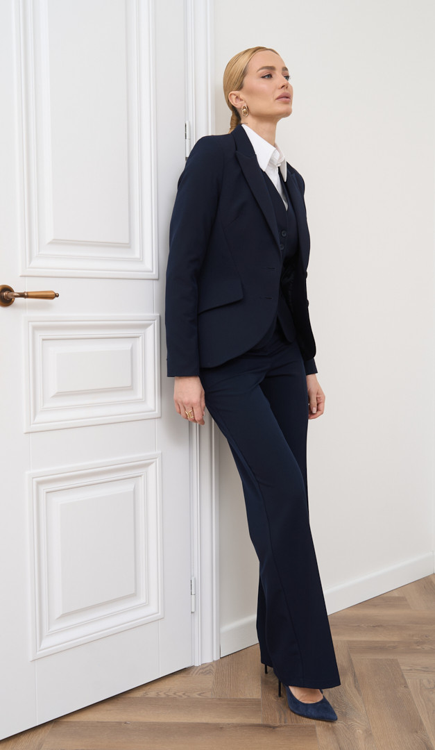 Фото zaket-zenskij-klassiceskij-sinij-8 товару Жакет жіночий класичний синій1