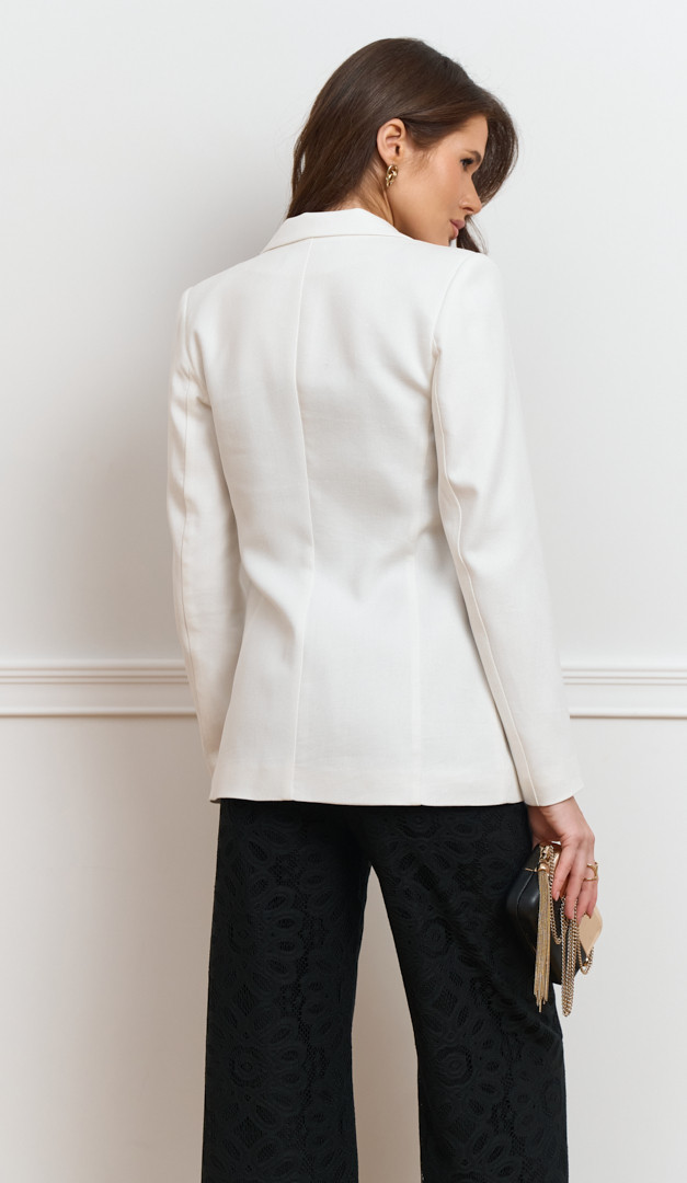 Фото zaket-zenskij-len-molocnyj-03 товару Жакет жіночий льон молочний0