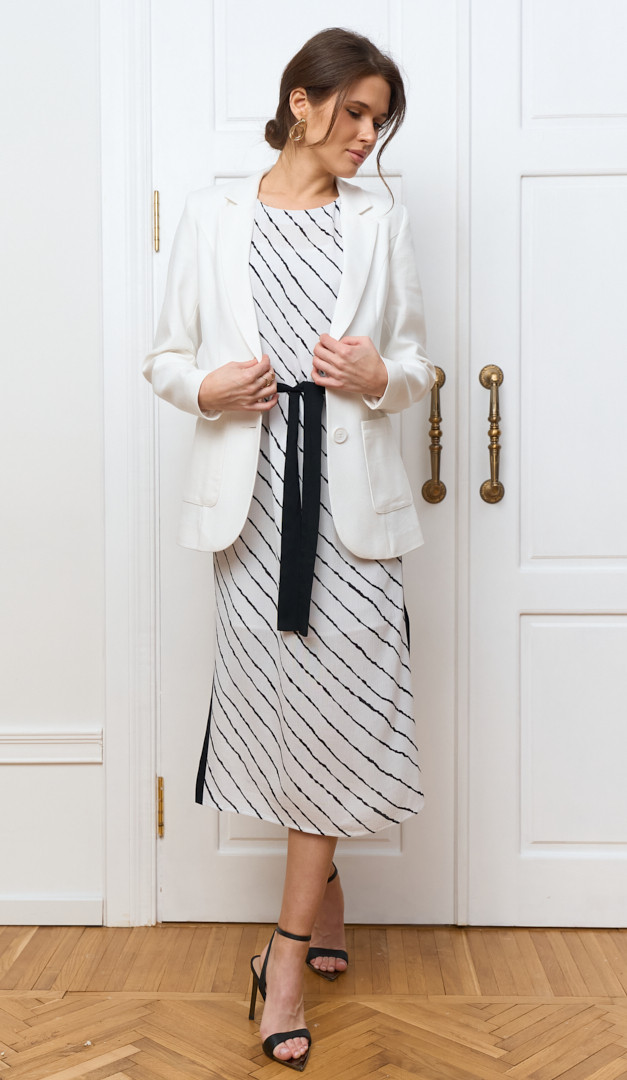 Фото zaket-zenskij-len-molocnyj-08 товару Жакет жіночий льон молочний0