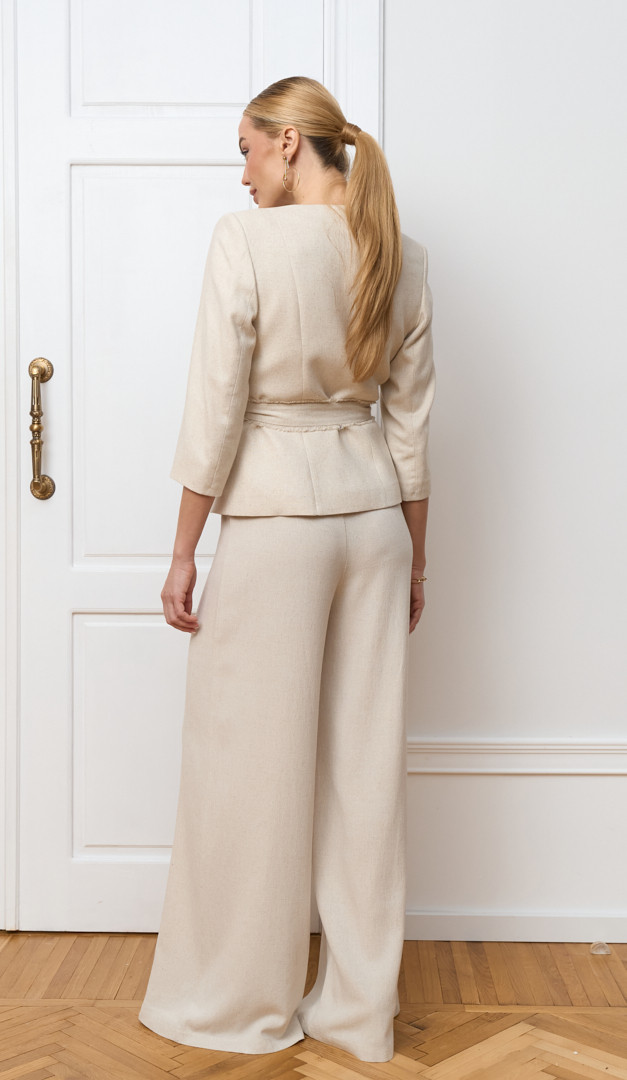 Фото zaket-zenskij-s-bahromoj-len-03 товара Жакет женский с бахромой лен0