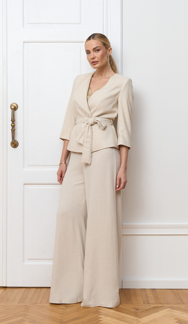 Фото zaket-zenskij-s-bahromoj-len-05 товара Жакет женский с бахромой лен0