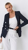 Фото zaket-zenskij-sinij-v-tocku-1 товара Жакет женский синий в точку0 Фото zaket-zenskij-sinij-v-tocku-1 товара Жакет женский синий в точку0