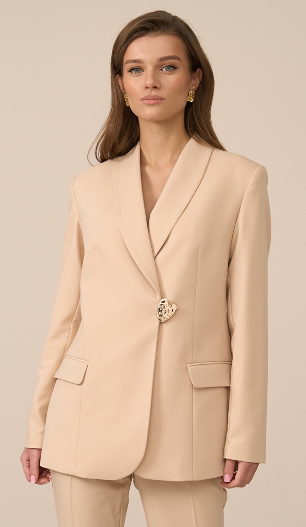 Фото zaket-zenskij-slivocnyj-01 товара Жакет женский сливочный