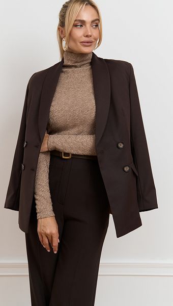 Фото zaket-zenskij-sokoladnyj-001 товару Жакет жіночий шоколадний0 Фото zaket-zenskij-sokoladnyj-001 товару Жакет жіночий шоколадний0