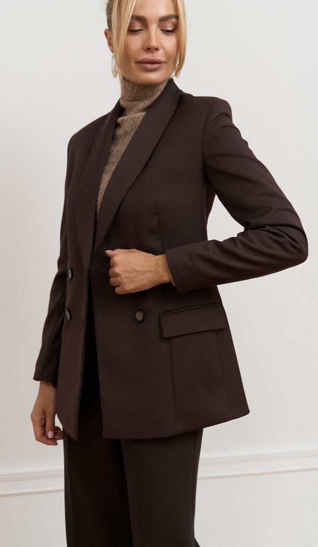 Фото zaket-zenskij-sokoladnyj-003 товару Жакет жіночий шоколадний0