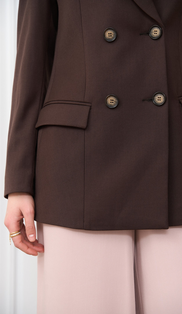 Фото zaket-zenskij-sokoladnyj-006 товару Жакет жіночий шоколадний0