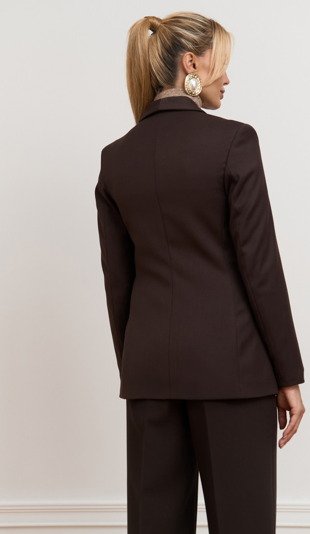 Фото zaket-zenskij-sokoladnyj-008 товару Жакет жіночий шоколадний0