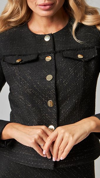 Фото zaket-zenskij-tvidovyj-cernyj-06 товара Жакет женский твидовый чёрный0 Фото zaket-zenskij-tvidovyj-cernyj-06 товара Жакет женский твидовый чёрный0