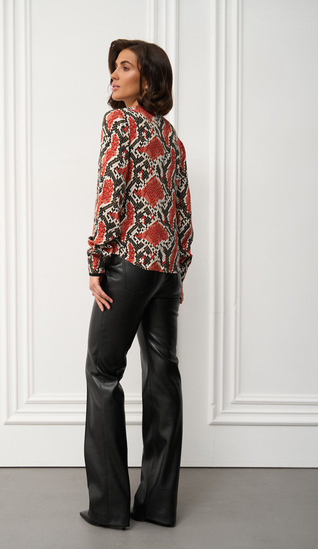 Фото zenskaa-bluzka-zmeinyj-print-5 товара Женская блузка змеиный принт0