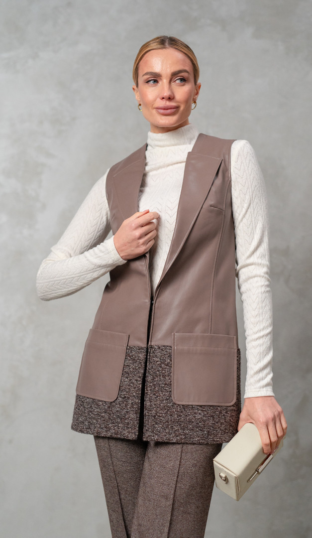 Фото zilet-udlenennyj-iz-ekokozi-1 товара Жилет удлёненный из экокожи0