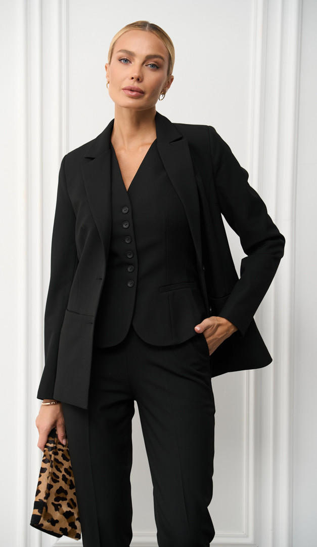 Фото zilet-zenskij-klassiceskij-cernyj-3 товару Жилет жіночий класичний чорний0