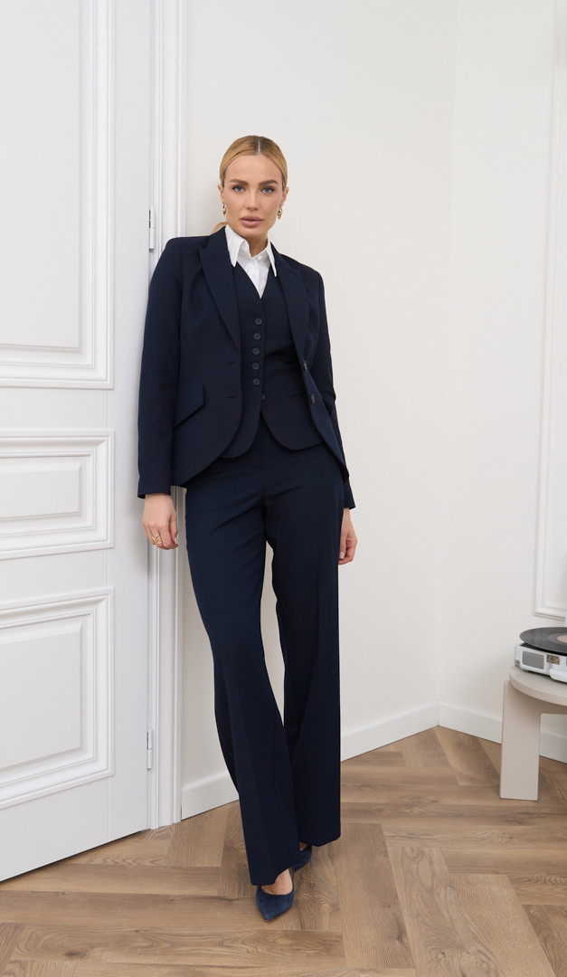 Фото zilet-zenskij-na-pugovicah-sinij-08 товара Жилет женский на пуговицах синий0