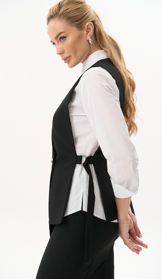 Фото zilet-zenskij-s-reguliruemymi-remnami-cernyj-06 товара Жилет женский с регулируемыми ремнями черный0