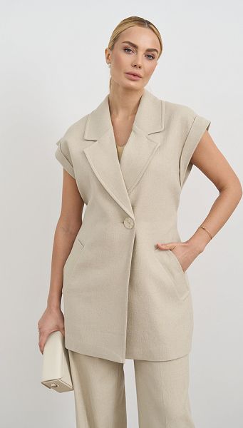 Фото zilet-zenskij-udlinennyj-len-01 товару Жилет жіночий подовжений льон Фото zilet-zenskij-udlinennyj-len-01 товару Жилет жіночий подовжений льон