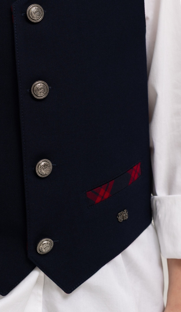 Фото ziletka-s-sine-bordovoj-kletockoj-03 товара Жилетка с сине-бордовой клеточкой0